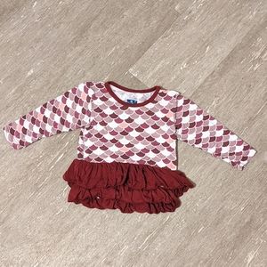 Kickee pants peplum ruffle top